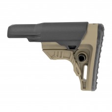 Leapers, Inc. - UTG UTG PRO,Mil-spec Stock, Flat Dark Earth Finish, Fits AR-15, Compact Size, Includes Cheek Rest Plus Removable Extended Cheek Rest Insert, Rubberized Butt Pad RBUS4DMS