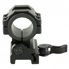 Leapers, Inc. - UTG Ring, Fits Picatinny/Weaver, 30mm, Black Finish, Flip-To-Side, Quick Detach Ring Mount RG-MF30QS