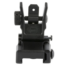 Leapers, Inc. - UTG Sight, Flip-Up Rear Sight, Low Profile, Fits Picatinny, with Dual Aiming Aperture, Black Finish MNT-955