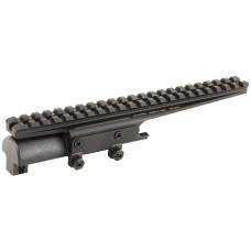 Leapers, Inc. - UTG Receiver Cover Mount, Fits SKS, with 22 Slots and Shell Deflector, Black MTU017