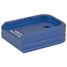Leapers, Inc. - UTG +0 Base Pad, Aluminum, Matte Blue Color, Anodized Finish, Fits Glock Double Stack Small Frame Magazines PUBGL01B