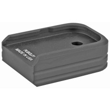 Leapers, Inc. - UTG +0 Base Pad, Aluminum, Matte Black Color, Anodized Finish, Fits Glock Double Stack Small Frame Magazines PUBGL01