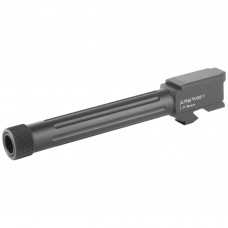Lone Wolf Distributors AlphaWolf Barrel, 9MM, Salt Bath Nitride Coated, Threaded/Fluted, 416R Stainless Steel, 1/2x28 TPI, For Glock 17, Includes Thread Protector, Made in the USA AW-17TH