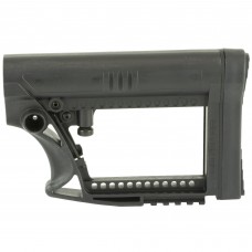 Luth-AR MBA-4 Carbine Stock, Fits AR-15 & AR-10 Commercial and Mil-Spec Buffer Tubes, Black MBA-4