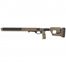 Magpul Industries Pro 700L Chassis, Fits Remington 700 Long Action, Fits Most Long Action AICS Pattern Magazines, Fully Adjustable/Ambidextrous, Push Button Folding, Billet Aluminum/Magpul Polymer Material, FDE Finish MAG1002-FDE