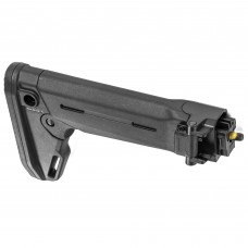 Magpul Industries Zhukov-S Stock, Fits Yugoslavian Pattern AK Rifles, Black Finish, Folding Stock, Can be used with Optional Cheek Risers, Adjustable for Length of Pull, Features an Angled Rubber Butt Pad for Ease of Shouldering MAG552-BLK