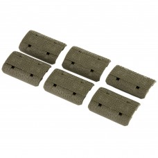Magpul Industries M-LOK Rail Covers, OD Green Finish, Type 2 Rail Cover, Includes 6 panels each covering one M-LOK slot, Fits M-LOK MAG603-ODG
