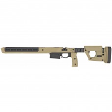 Magpul Industries Pro 700 Fixed Chassis, Fits Remington 700 Short Action, Fits Most Short Action AICS Pattern Magazines, Ambidextrous, Billet Aluminum/Magpul Polymer Material, FDE Finish MAG997-FDE
