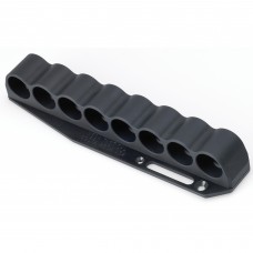 Mesa Tactical 8-Shell Side Saddle, 12 Gauge, Rugged, Reliable On-gun Shotshell Carriers, Fits Remington 870, Black 90420
