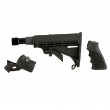 Mesa Tactical LEO Recoil Stock Kit , Fits Mossberg 500/590, Includes LEO Stock Adapter, Enidine Recoil Buffer, Standard A2 Collapsible Stock, and Hogue Grip, Black 93220