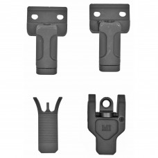 Midwest Industries 45 Degree Offset Sight Set, Ambidextrous, Black Anodized Finish, Includes A2 Front Sight Tool MI-CRS-FOSS-A2