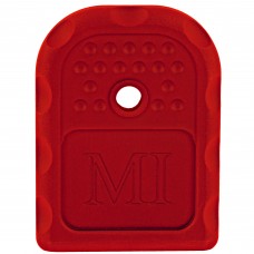 Midwest Industries Magazine Base Plate, 9MM/40 Cal, Aluminum, Red Anodized Finish, For Glock 9/40 Double Stack MI-GBP-9/40-RED