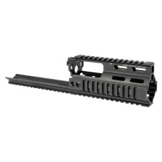 Midwest Industries Rail Extension, Fits SSR SCAR 16 & 17 Series, Black MI-S1617-SSR