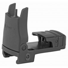Mission First Tactical Back Up Polymer Flip Up Front Sight, Fits Picatinny, with Standard Iron Sight Elevation Adjustment, Full Elevation adjustment, Tool required, Black Finish BUPSWF