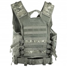 NCSTAR Tactical Vest, Nylon, Digital Camo, Size Medium- 2XL, Fully Adjustable, PALS Webbing, Pistol Mag Pouches, Rifle Mag Pouches, Includes Pistol Belt with Additional Accessory Pouches CTV2916D