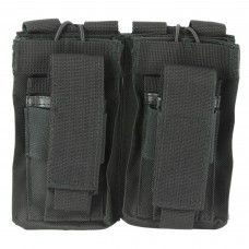 NCSTAR Double AR Magazine Pouch, Nylon, Black, MOLLE Straps for Attachment, Fits Two AR Style Magazines CVAR2MP2927B