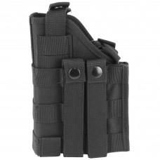 NCSTAR Ambidextrous Modular MOLLE Holster, Black, Nylon, Two Removable MOLLE Straps with snap-buttons CVHOL2953B