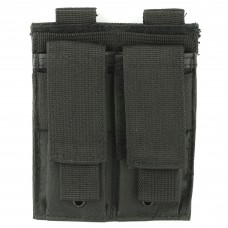 NCSTAR Double Pistol Magazine Pouch, Nylon, Black, MOLLE Straps for Attachment, Fits Two Standard Capacity Double Stack Magazines CVP2P2931B