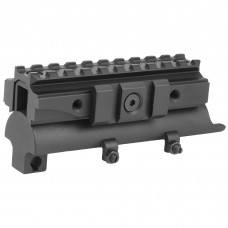 NCSTAR SKS Tri-Rail Receiver Cover, Black, Fits SKS, Replaces Existing SKS Receiver Cover and Provides (3) Rails for Mounting, See-Through Design Allows the Shooter to Use Iron Sights while Mounted MTSKS