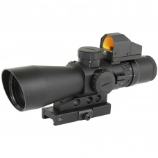 NCSTAR 3-9X42 Scope with Micro Dot, 3-9X Magnification, 42mm Objective Lens, Black, 3 MOA Red Dot, Fits Weaver/ Picatinny Rails, Scope and Red Dot use (1) CR2032 Each (Included) STP3942GDV2