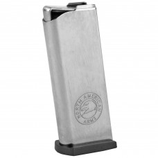 North American Arms Magazine, 25ACP/32ACP, 6Rd, Fits Guardian, Stainless Steel Finish, Flat Base Plate MZ-32