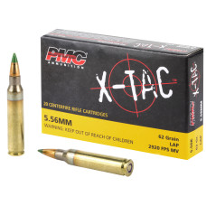 PMC XTAC, 556NATO, 62 Grain, LAP, 20 Round Box 5.56K