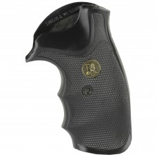 Pachmayr Grip, Gripper, Fits S&W J Frame Round Butt with Finger Grooves, Black 3249