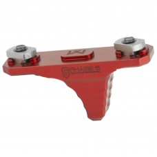 Phase 5 Weapon Systems Mini Hand Stop, Compatible with M-LOK Rail Systems, Red Finish MHS-MLOK-RED