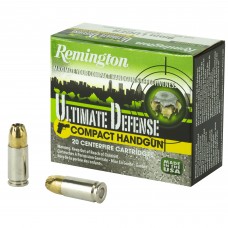 Remington Compact Ultimate Home Defense, 9MM, 124 Grain, Brass Jacketed Hollow Point, 20 Round Box 28963
