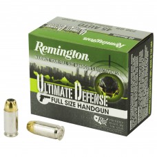 Remington Ultimate Defense, 45ACP, 230 Grain, Brass Jacketed Hollow Point, 20 Round Box 28942
