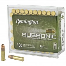 Remington Subsonic, 22 LR, 40 Grain, Copper Plated Hollow Point, 100 Round Box 21137
