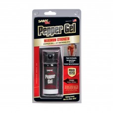 Sabre Pepper Spray, Flip Top, 1.8oz, Red Pepper & UV Dye, Black MK-3-GEL-H-US