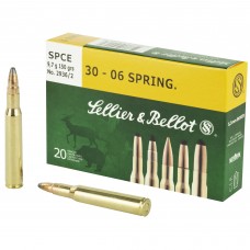 Sellier & Bellot Rifle, 30-06, 150 Grain, SPCE, 20 Round Box SB3006C
