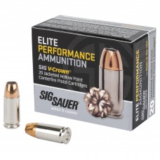 Sig Sauer Elite Performance V-Crown, 9MM, 147 Grain, Jacketed Hollow Point, 20 Round Box E9MMA3-20