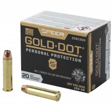 Speer Ammunition Speer Gold Dot, Personal Protection, 327 Federal, 100 Grain, Hollow Point, 20 Round Box 23913GD