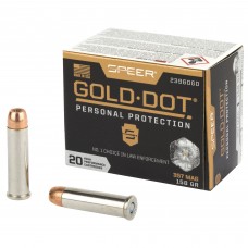 Speer Ammunition Speer Gold Dot, Personal Protection, 357MAG, 158 Grain, Hollow Point, 20 Round Box 23960GD