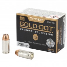 Speer Ammunition Speer Gold Dot, Personal Protection, 45ACP, 185 Grain, Hollow Point, 20 Round Box 23964GD