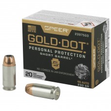 Speer Ammunition Speer Gold Dot, Personal Protection, 45ACP, 230 Grain, Hollow Point, Short Barrel, 20 Round Box 23975GD