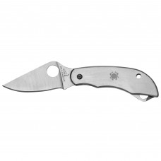 Spyderco ClipiTool, Folding Knife, 8Cr13MoV, Plain, BottleOpener & Screwdriver, Circle Thumb Hole/Pocket Clip, 2