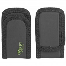 Sticky Holsters Super Mag Pouch, Fits Flashlights, Any Pistol Magazine, Built in Pocket for License, Black Finish, 2 Pack SMP2