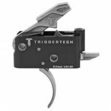 TriggerTech Trigger, 2.5-5.0LB Pull Weight, Fits AR-15, Adaptable Curved Trigger, Two Stage, Adjustable, Stainless Finish, Includes Installation Tools, Instruction Book, & TriggerTech Patch AR0-TBS-25-NNC