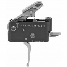 TriggerTech Trigger, 2.5-5.0LB Pull Weight, Fits AR-15, Adaptable Flat Trigger, Two Stage, Adjustable, Stainless Finish, Includes Installation Tools, Instruction Book, & TriggerTech Patch AR0-TBS-25-NNF