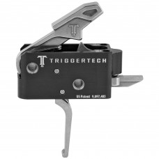 TriggerTech Trigger, 3.5LB Pull Weight, Fits AR-15, Competitive Flat Trigger, Two Stage, Stainless Finish, Includes Installation Tools, Instruction Book, & TriggerTech Patch AR0-TBS-33-NNF