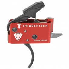 TriggerTech, Trigger, 1.5-4.0LB Pull Weight, Fits AR-15, Diamond Curved Trigger, Right Hand, Adjustable, Black Finish, Includes Installation Tools, Instructions Book, & TriggerTech Patch AR0-TRB-14-NNC