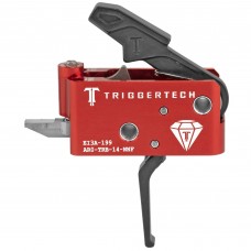 TriggerTech Trigger, 1.5-4.0LB Pull Weight, Fits AR-15, Diamond Flat Trigger, Right Hand, Adjustable, Black Finish, Includes Installation Tools, Instructions Book, & TriggerTech Patch AR0-TRB-14-NNF