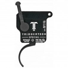 TriggerTech Trigger, 1.0-3.5LB Pull Weight, Fits Remington 700, Special Curved Clean Trigger, Right Hand, Adjustable, Black Finish, Includes Installation Tools, Instruction Book, & TriggerTech Patch R70-SBB-13-TNC