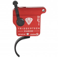 TriggerTech Trigger, 0.3-2.0LB Pull Weight, Fits Remington 700, Diamond Curved Clean Trigger, Right Hand, Adjustable, Black Finish, Includes Installation Tools, Instruction Book, & TriggerTech Patch R70-SRB-02-TNC