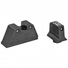 Trijicon Bright & Tough, Sight, Suppressor Set, Fits Glock 20,21,29,30 and 41 (including S and SF variants), Black Front/Black Rear with Green Lamps GL204-C-600698