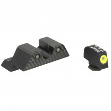 Trijicon HD XR Night Sight Set, 3 Dot Green Tritium With Yellow Front Outline, Fits Glock 17/19/26/27/33/34 GL601-C-600835