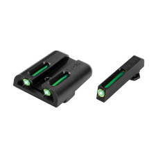 Truglo Brite-Site Tritium/Fiber Optic Sight, Fits Glock 17,17L,19,22,23,24,26,27,33,34,35,38,39, Green TG131GT1